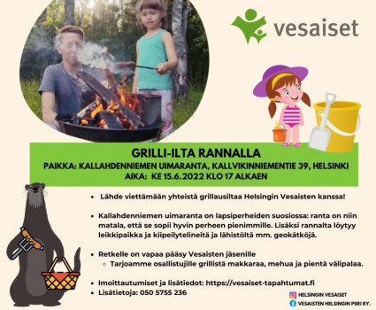 Grilli-ilta rannalla