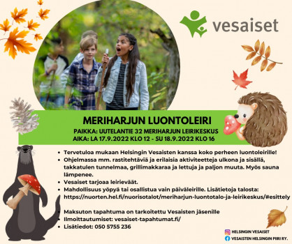 Meriharjun luontoleiri LA 17.9.