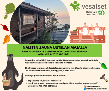 Naisten sauna Uutelan majalla