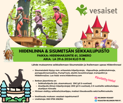 Perheretki Hiidenlinnaan (Huom. päivämäärä ja hinta muuttuneet!)