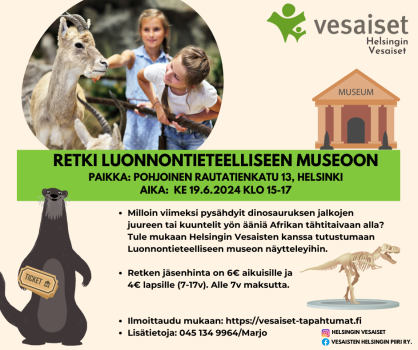 Retki Luonnontieteelliseen museoon