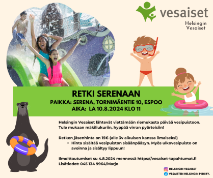 Retki Vesipuisto Serenaan